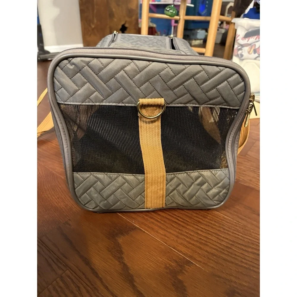 Sherpa Pet Carrier Travel Tote Portable Soft Side Charcoal Cat Dog Carry Bag